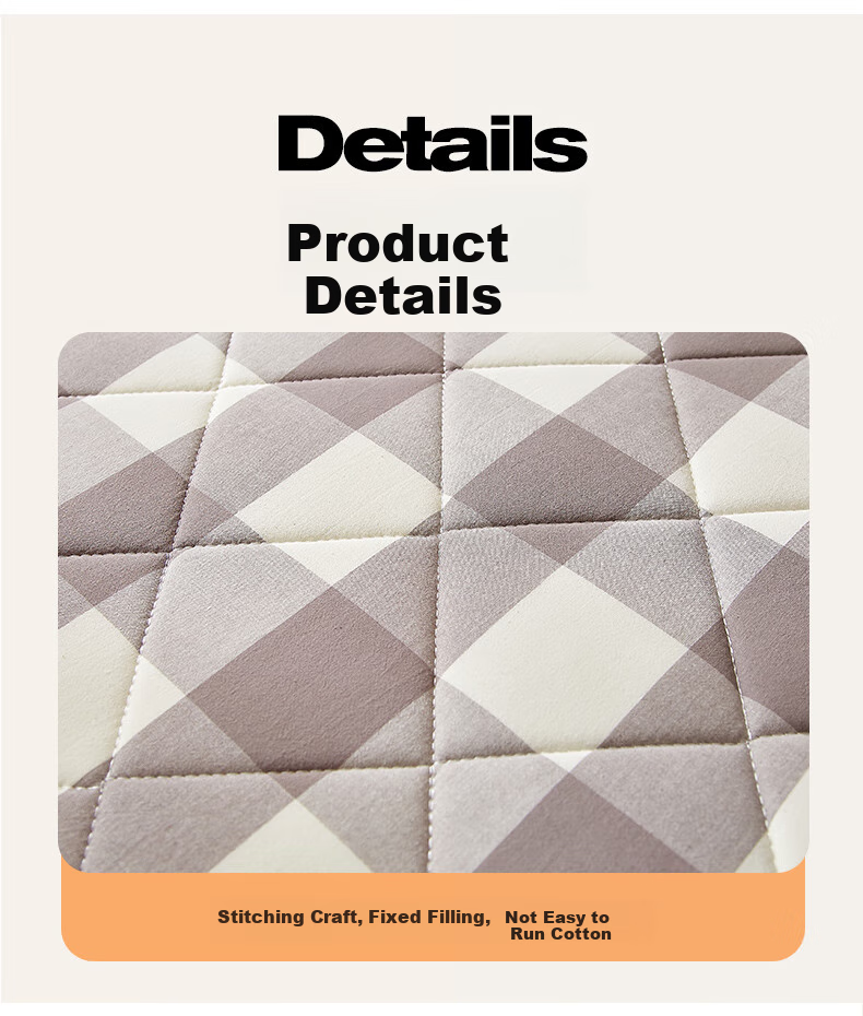 Wuyinliangpin Class A Soybean Mattress Cover, Single Bed for Student Dormitory, All-Season Mattress Pad, 0.9x1.9m Soft Mattress Topper 4