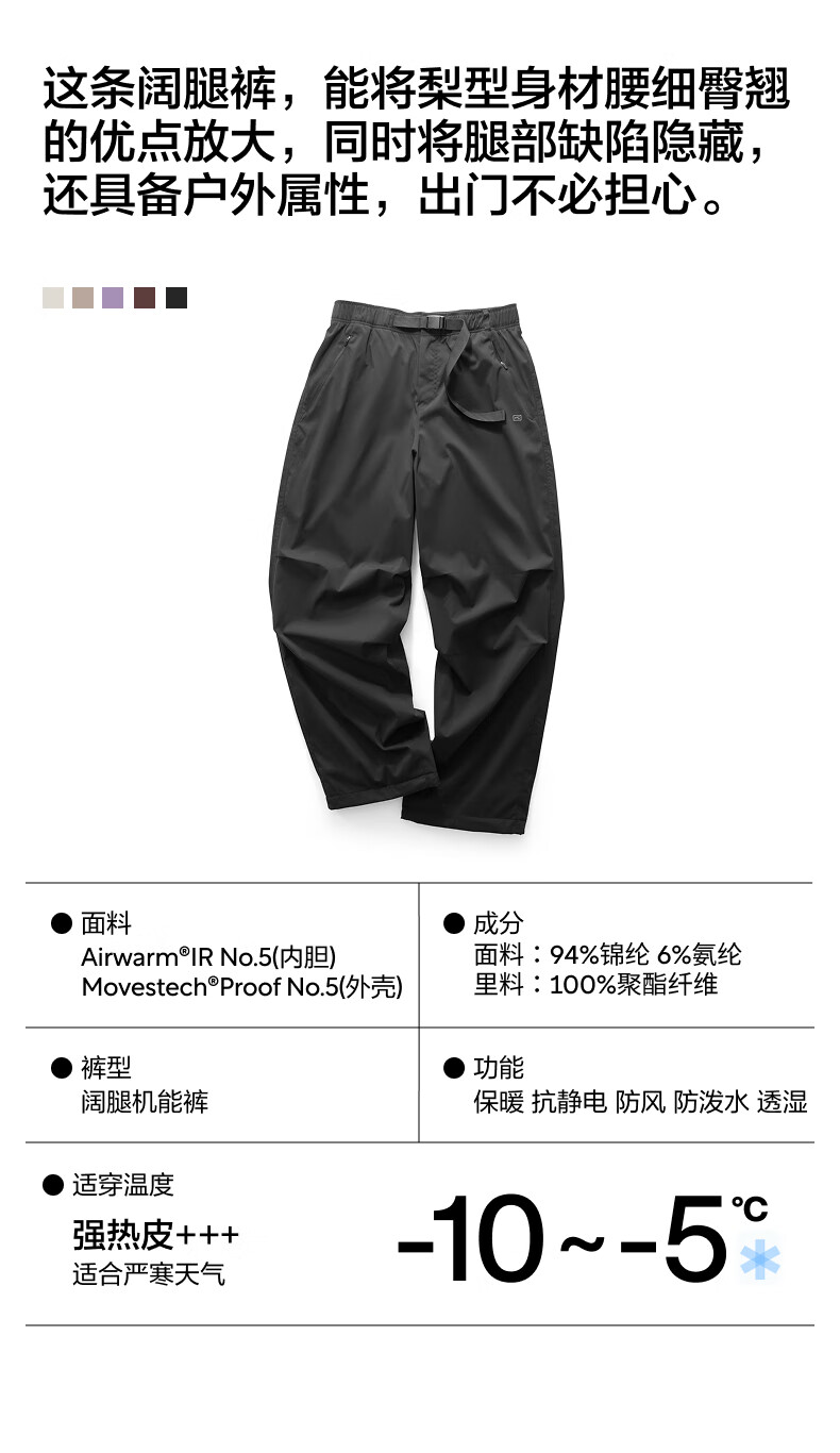 Bananain Women's Workwear Wide-Leg Pants 5 Series Thickened Fleece Casual Sports Trousers Autumn Winter Loose Fit 1