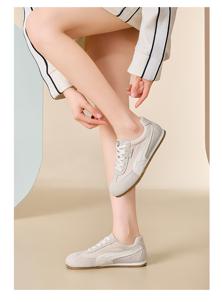 La Chapelle Women's Casual Low-Top Sneakers Beige Size 40 Model 6626-3 14
