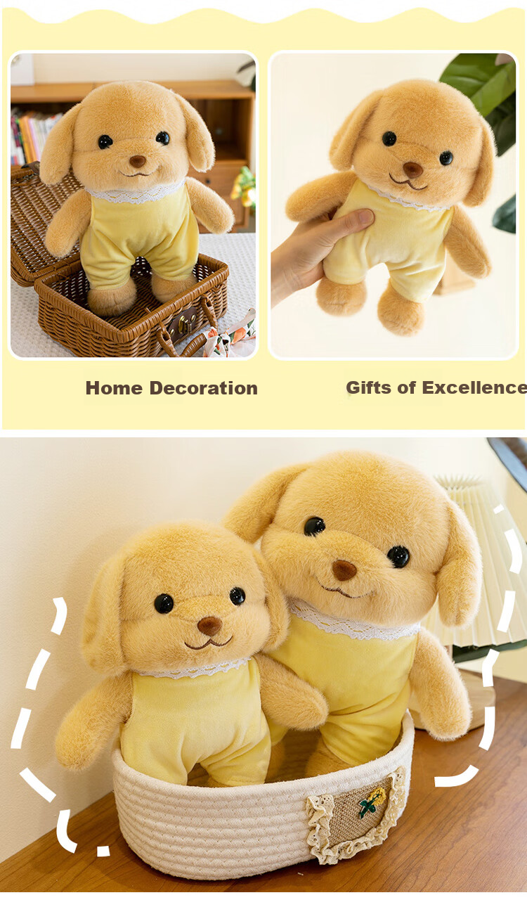 Beishangxing, Puppy Plush Toy, Poodle Dog Stuffed Animal, Children's Hugging Doll, Boys And Girls Birthday Gift 4