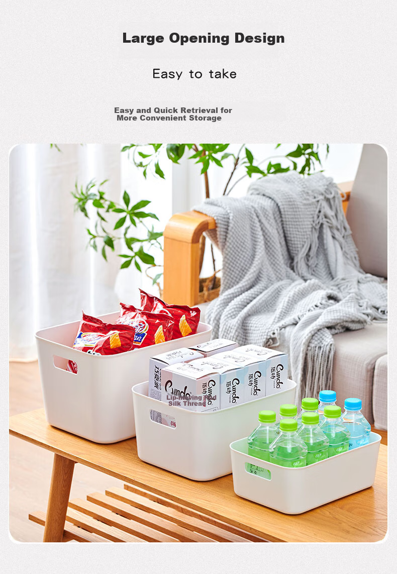 Youjialiangpin Storage Box, Desktop Organizer Basket, Multi-Purpose Cosmetic Storage Container, Japanese-Style Simple Clutter Organizer Box, Parts Box, Small Size 7