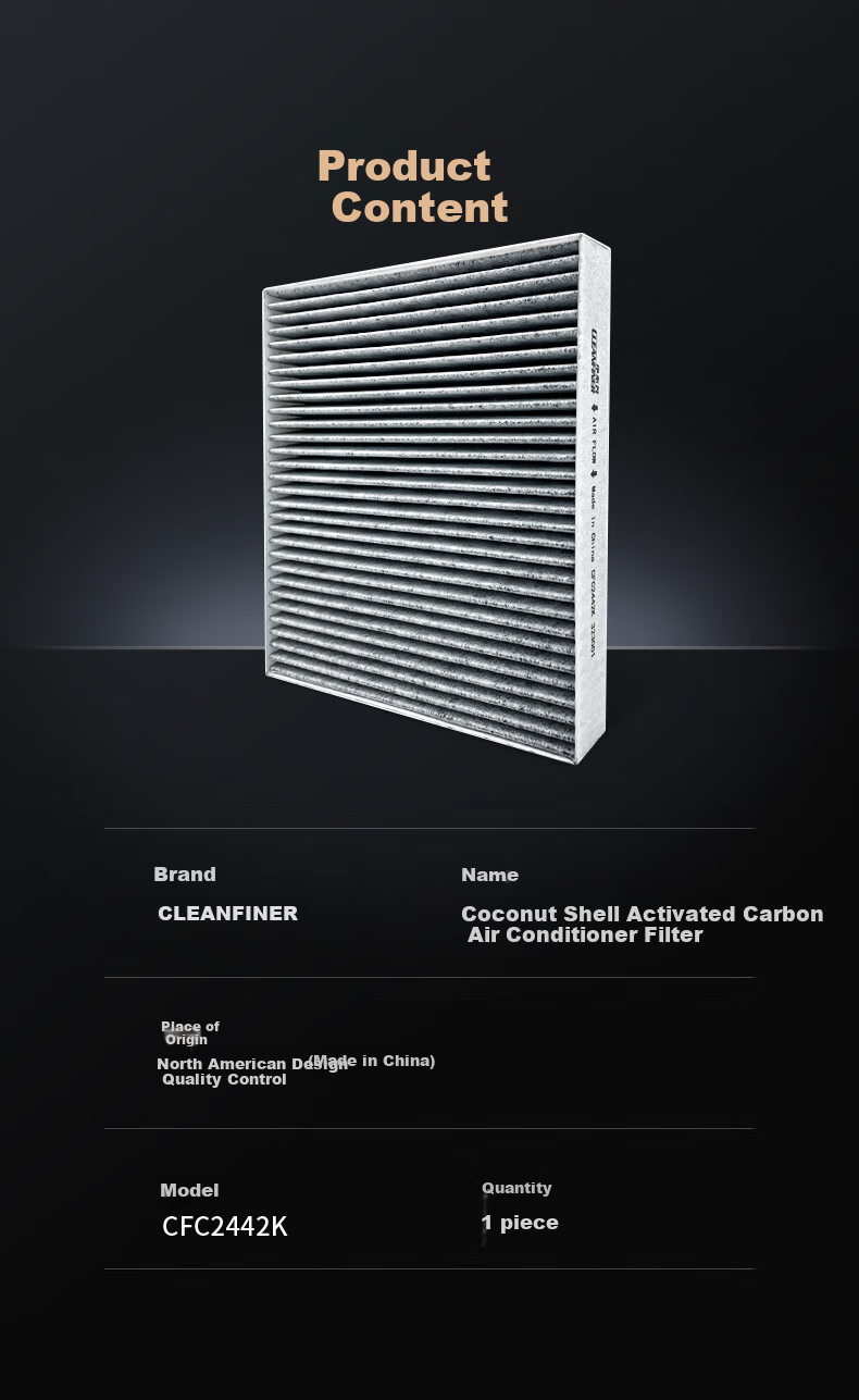 Jingbufan Dual-Effect/active Carbon Air Conditioning Filter CFC1919K for Toyota Leiling, Camry, Corolla, Highlander, Vios 8