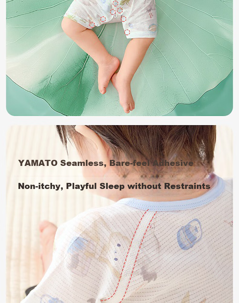 Shiyuejiejing Baby Romper, Summer Thin Short-Sleeve Pure Cotton Onesie Bodysuit Newborn Clothes Class A 7
