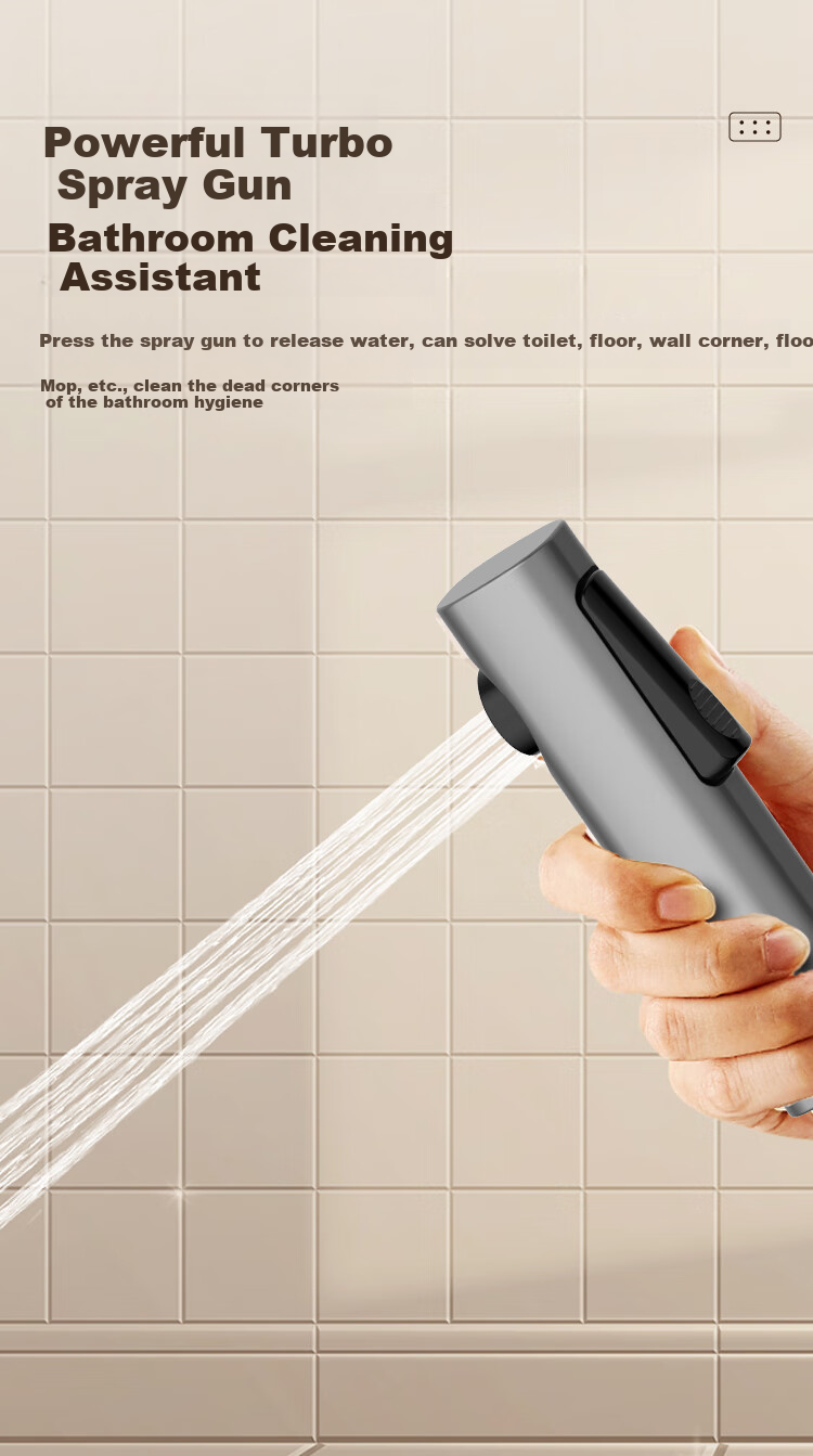 Haier Xiaohaijing Shower Head Set, High-Quality Copper Water Path with Large Storage Platform, Pressure-Boosting Spray Gun, Piano Key Design, Complete Integrated Set 11