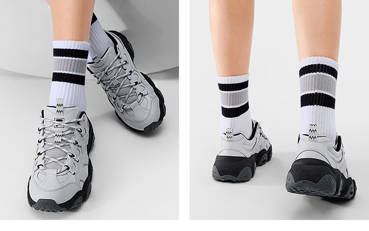 FILA Official Cat Paw 7th Generation Women's Dad Shoes 2026 Thick Sole Casual Sports Shoes 21