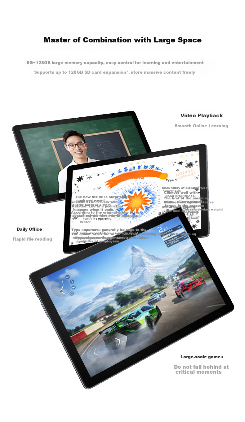 Lenovo Invests in Brand, Yinenzhe N10B, 10.1-Inch [Subsidy] New Model, High-Definition Tablet Computer, Gaming And Learning for Office Use, 6GB+128GB WIFI Versio 2