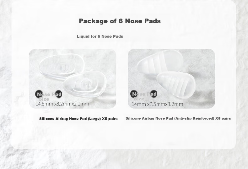 Yanjingbang Titanium Metal Anti-Pressure Mark And Non-Slip Nose Pads, Bridge And Eyeglass Frame Accessories 27