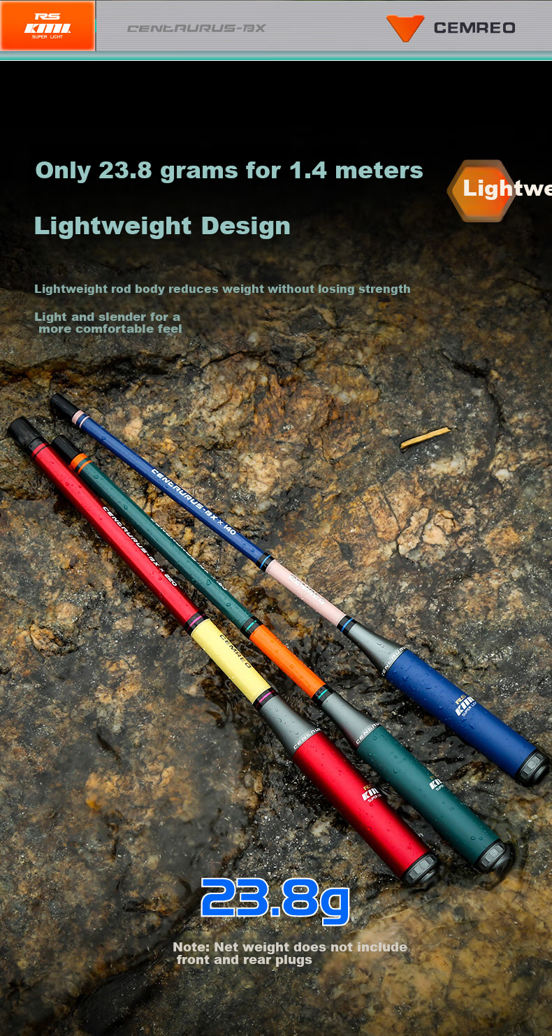 Kemailei Fishing Rod Set for Kids, 2.2m, for Catching Carp And Bream, Portable Mini Stream Fishing Rod, Gree 3