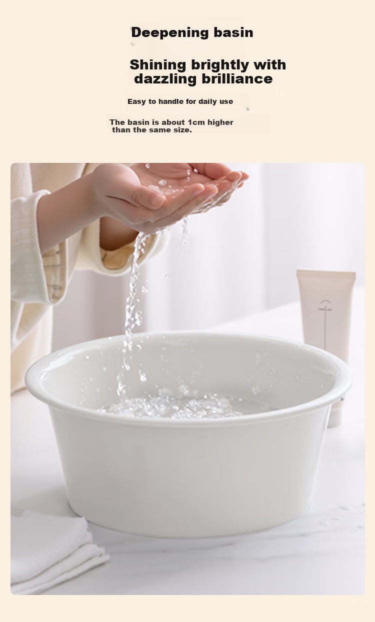 JD Original Extra Thick Toiletry Set with Foot Soak Bucket, Washbasin Bucket, Dorm Toiletry 4-Piece Set, Integrated Basin Bucket Set 4