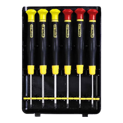 STANLEY 6-Piece Flat And Phillips Mini Precision Screwdriver Set C 66-394