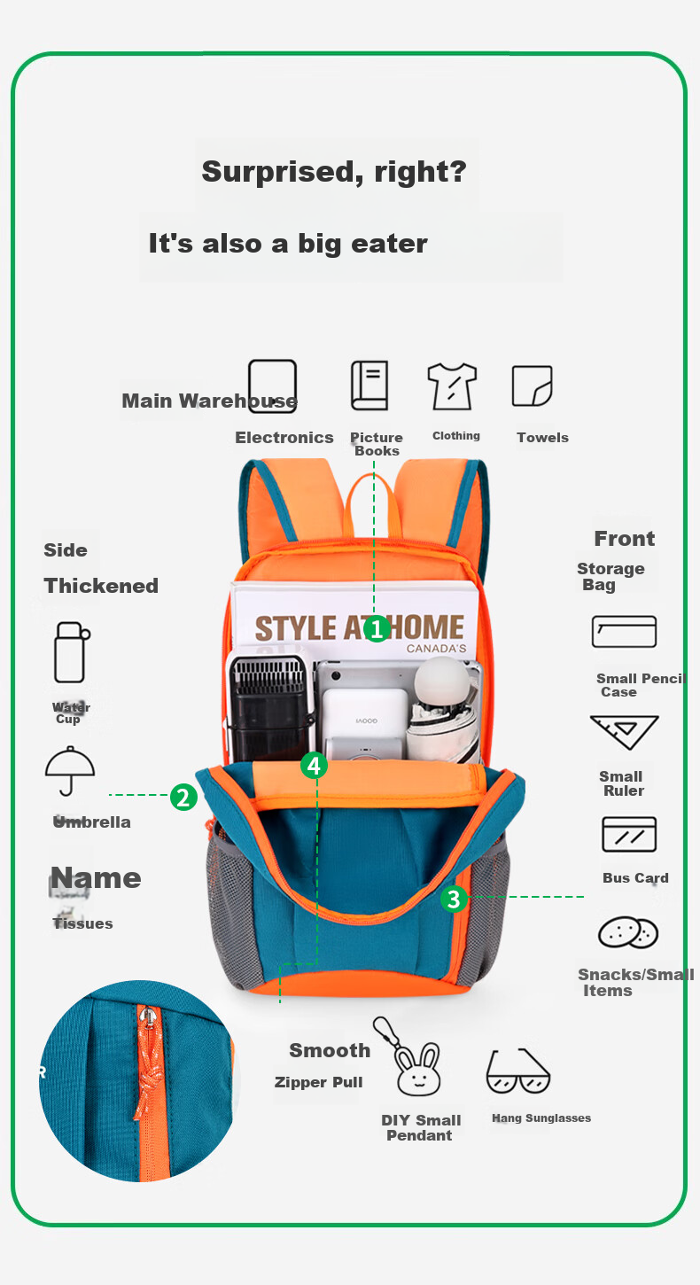 Huili Children's Backpack for Boys, Outdoor Travel Backpack for Elementary School Students, Lightweight Sports Bag for Boys 5