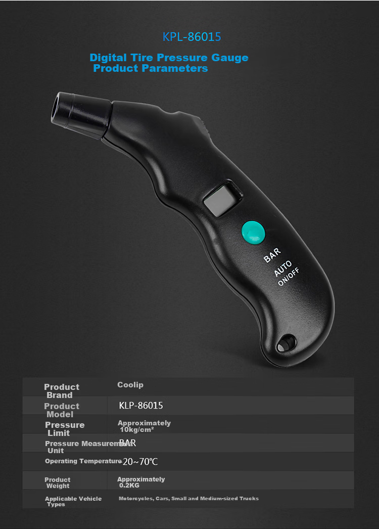 Kulaipu Digital Tire Pressure Gauge, High-Precision Electronic Tire Pressure Meter, Car Tire Pressure Gauge, KLP-86095 7