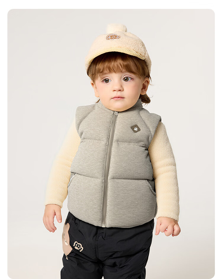 Balabala Kids Baby Down Vest Boys Warm Jacket 2025 Winter Collection [Mall Edition] 201425101104 5
