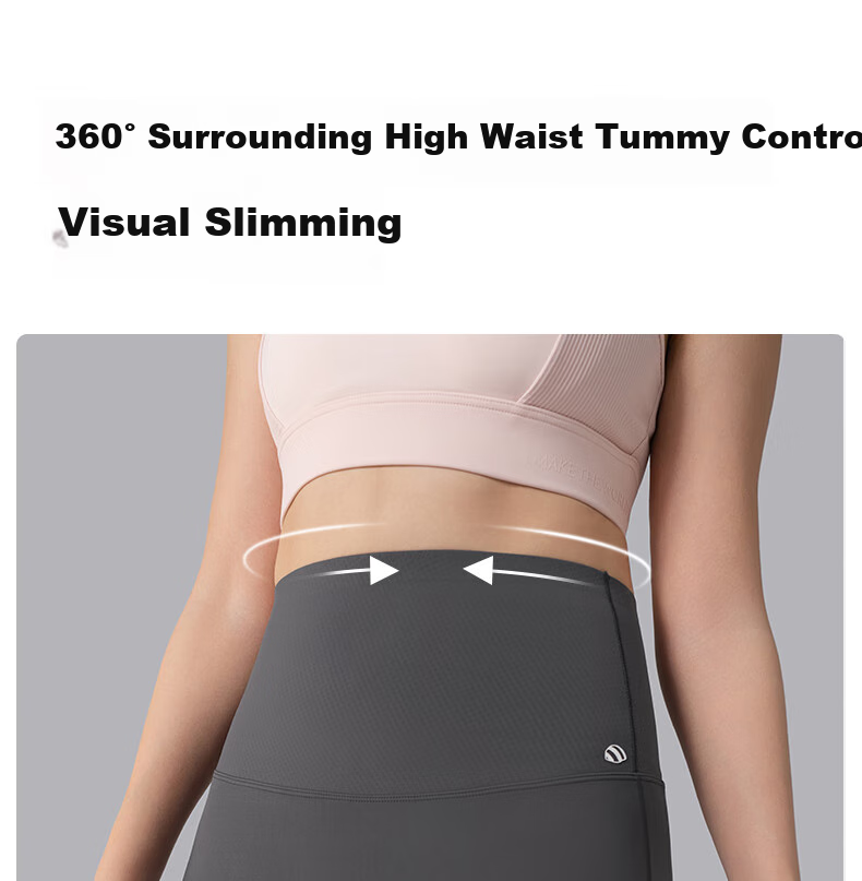 Guniangjia [Liu Haocun's Choice] Shark Leggings for Women, High-Waisted Tummy Control And Butt-Lifting Shaping Yoga Pants, Nine-Point Capri Leggings 9