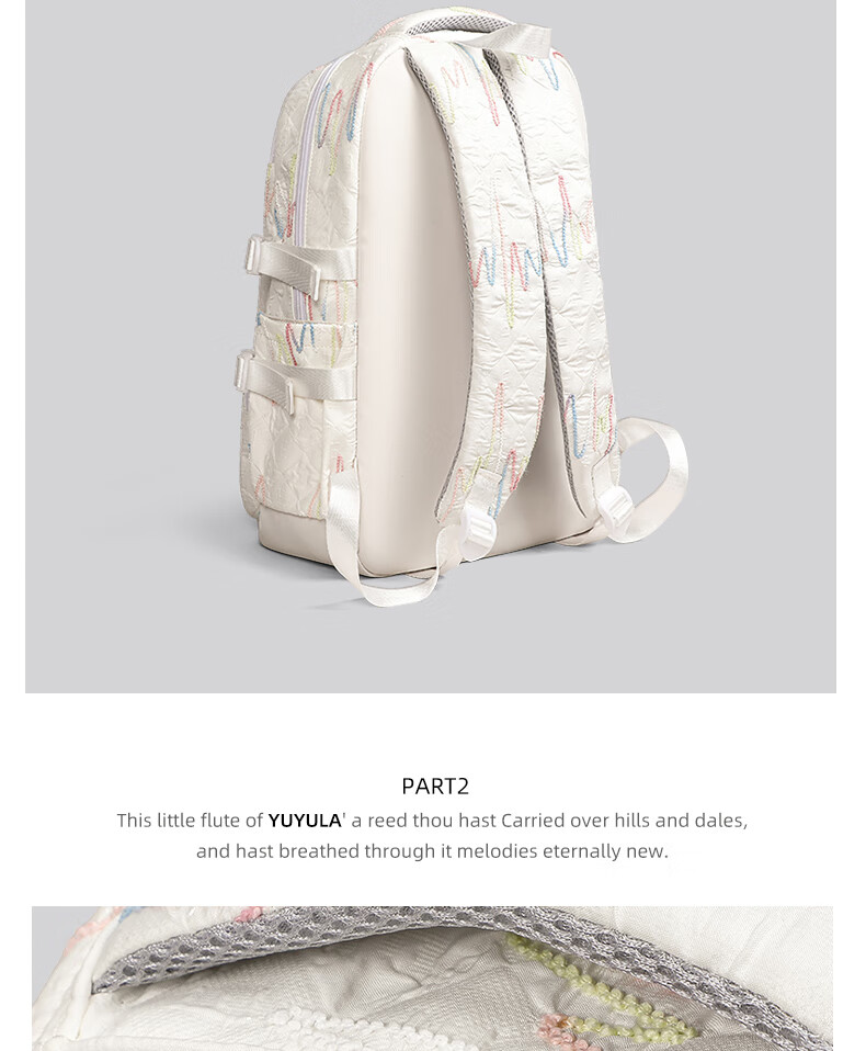 YUYULA Backpack for Women, Suitable for Commuting, Primary School, Middle School, High School And College Students, Large Capacity, Lightweight Travel Backpack, Birthday Gift 8