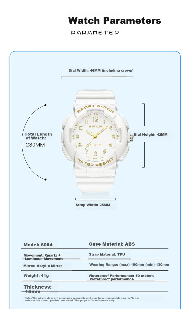 GEORGCOUNT Watch for Men And Women, Youth 2025 New Model, Silent Exam-Specific Waterproof Quartz Watch for Middle And High School Students 5