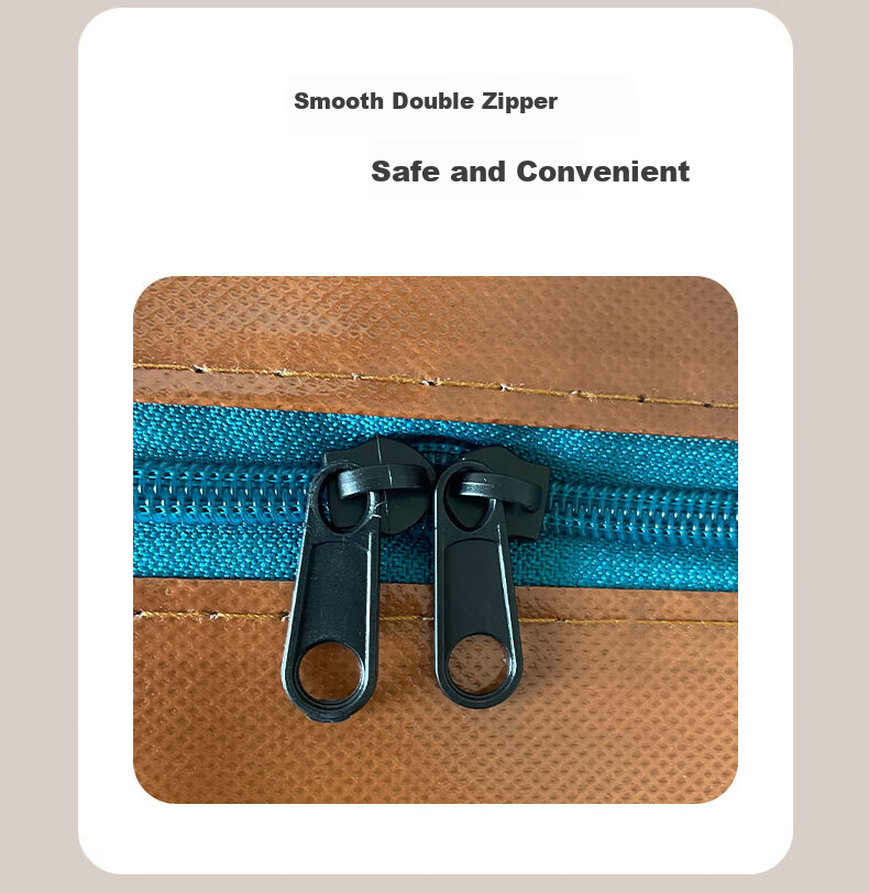 Pangdaidai Large Capacity Moving Storage Bags, Waterproof Zipper-Style for Clothes And Quilts, 3 Pieces, 80*53*26cm, PE 4
