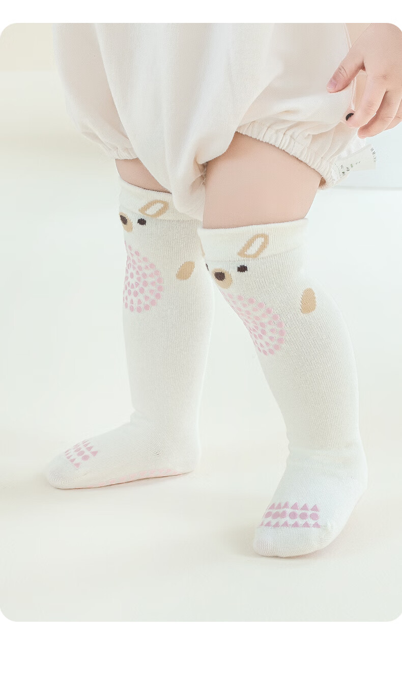 Growth Baby Knee-High Socks Spring Autumn Over-the-Knee Non-Slip Silicone Crawling Indoor Toddler Floor Socks 5