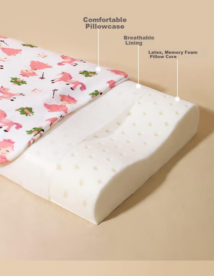 Aibaoshi Children's Pillow, Baby Kindergarten Nap Pillow, Infant Pillow for Ages 2-12, Primary School Student Rest Pillow, Little Princess S417 4