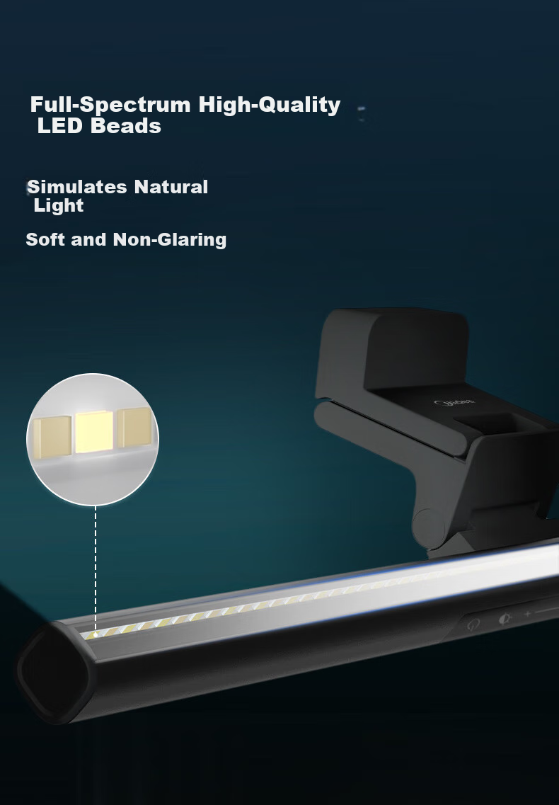 Midea Full Spectrum Screen Light, Desktop Home Computer LED Smart Display Lamp, Study Reading Gaming Desk Lamp 5