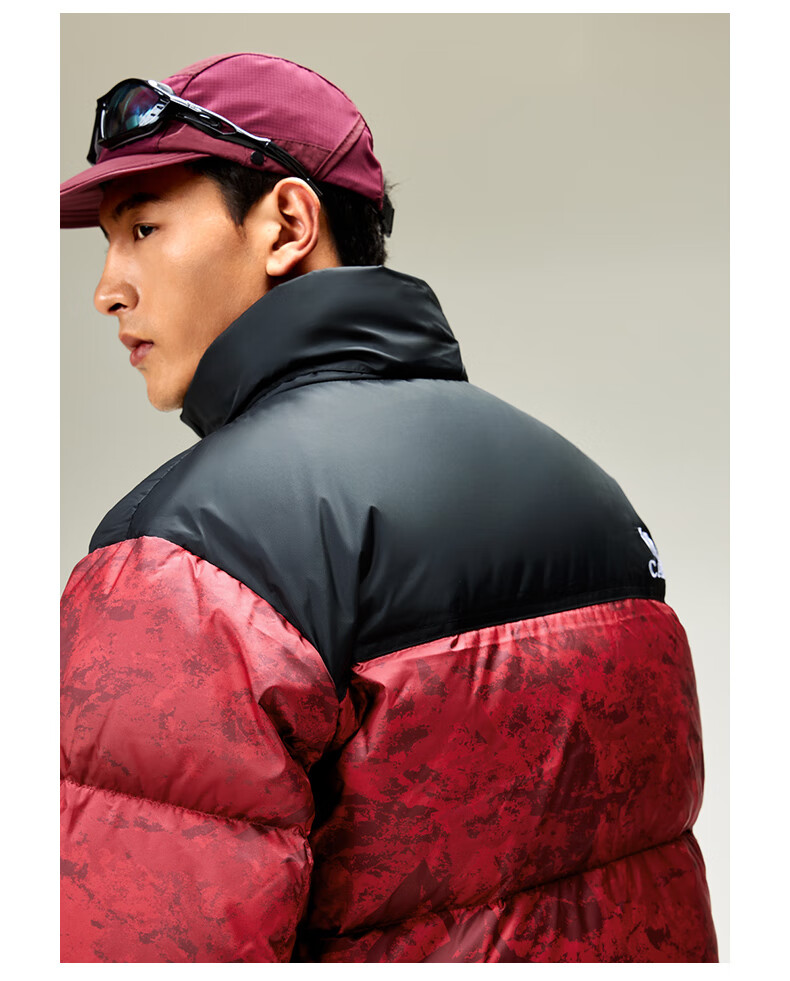 Camel Volcano 2.0 Men's Down Jacket Winter Thickened Warm Short Puffer Coat M13CR07066K Wang Junkai Edition 7