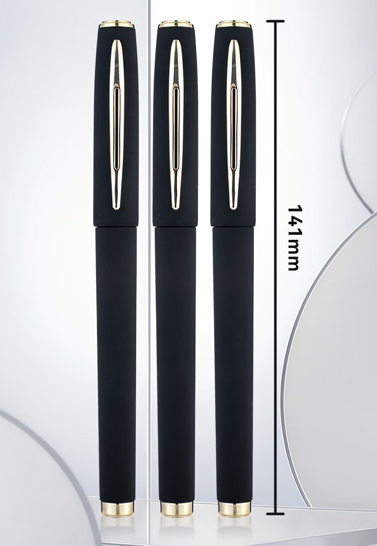 JD Jingdong Manufacture Business Neutral Pen 1.0mm Black 10-Pack Bullet Tip Large Capacity Cap-Off Signature Pen Office Meeting 1200m Writing JD1052 2