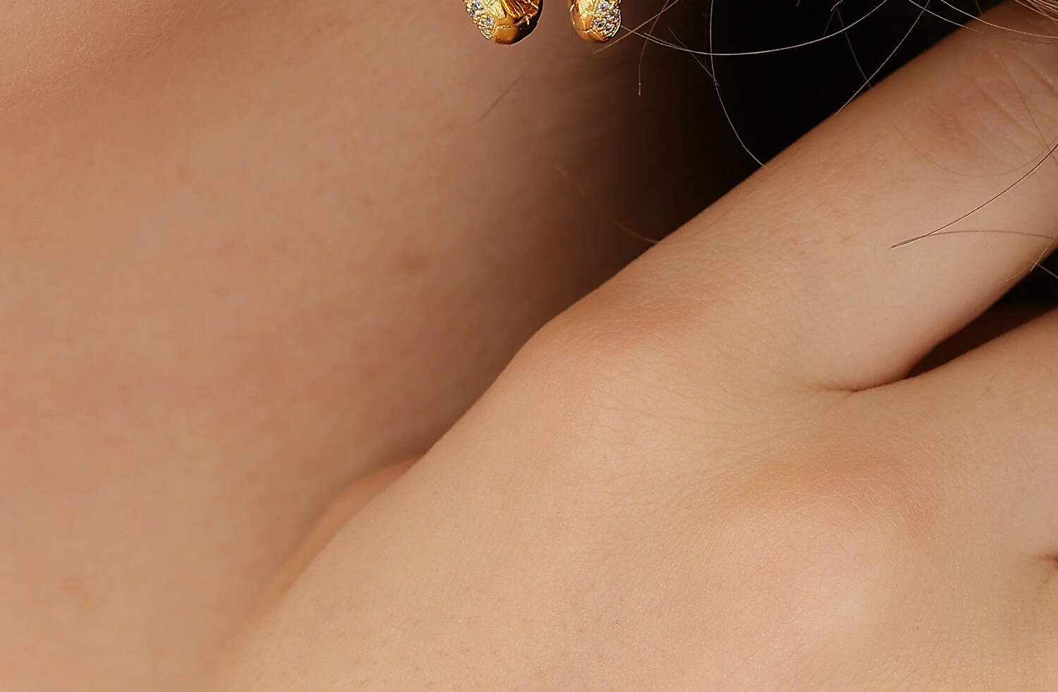 Arsis Snake Pattern Small Hoop Stud Earrings for Women Original Design Fashion Simple Versatile Earrings Birthday Gift for Girlfriend 8