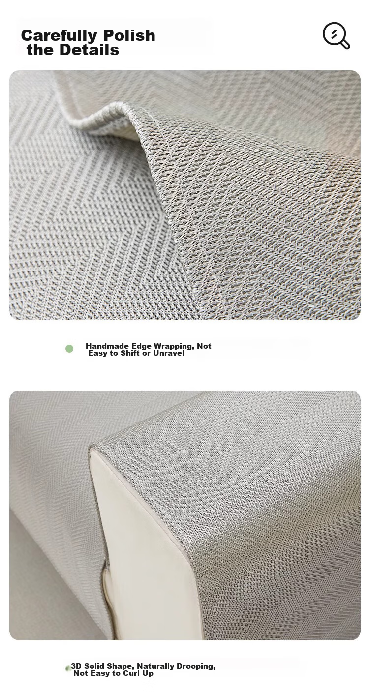 AVIVI Ice Silk Sofa Cushion, Summer Cooling Mat, Sofa Cover, Armrest Cover, Sofa Towel, 90*90 Cengning 10