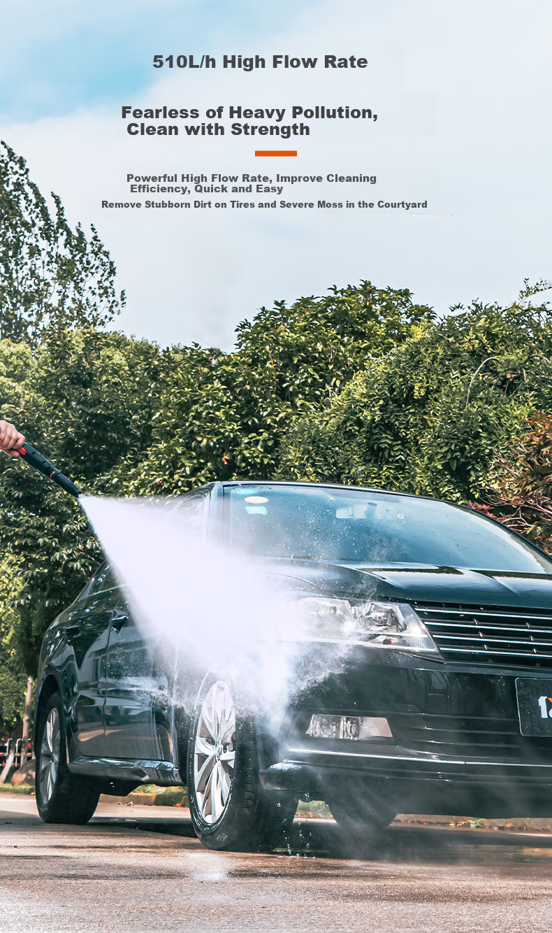 Yili Car Wash Machine High-Pressure Water Gun Washer, Car Washing Water Gun High-Pressure Household High-Pressure Car Wash Machine Sensor 4450Pro 3