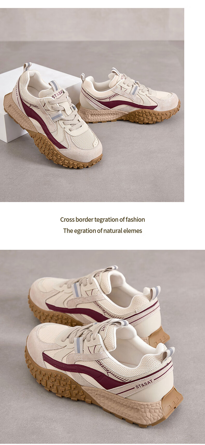 Saturday Lightweight Soft-Soled German Training Shoes Women Versatile Fashion Comfortable Casual Sports Travel Shoes Yellow Size 35 13