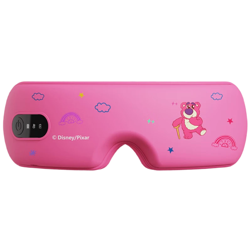 Disney Strawberry Bear Eye Massager Smart Eye Care Device Christmas Birthday Gift for Girls Girlfriend Boys Girls Massager with Constant Temperature Heat Vibration Sleep Aid Eye Mask