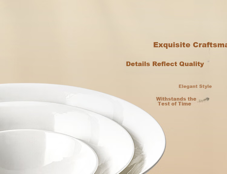 Magelongte Bone China Dinnerware Set, High-Quality Bowls And Plates, Pure White Embossed Tableware, Ceramic [Dishwasher Safe] 18