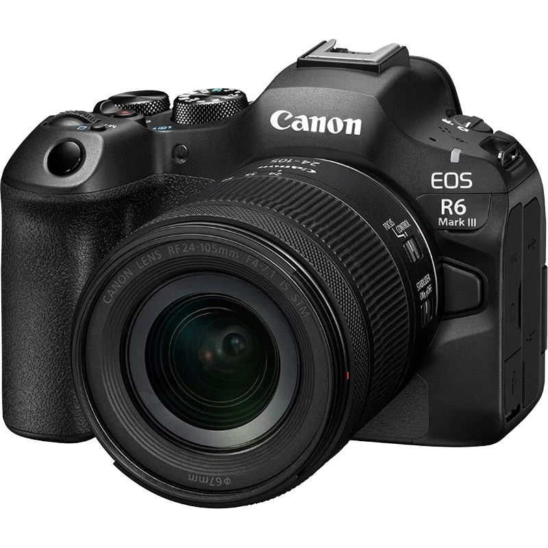 Canon R63 Mirrorless Camera 4K Video Professional Vlog Shooting Live Streaming Equipment R63 Portrait Landscape Travel Flagship Camera R6 III Full-Frame Mirrorless 24-105 Kit