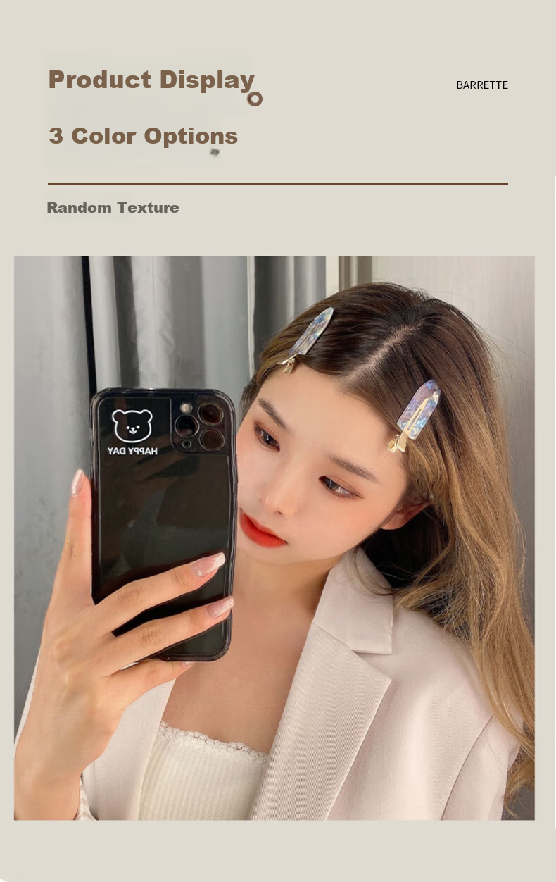 Chense Invisible Hair Clips for Women [6 Pieces], Bangs Clips, Acetic Acid Invisible Hair Clips, 6 Pieces Per Pack 3