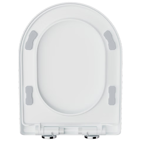 Jingmi Premium Universal Thickened Toilet Seat Cover Household Old-Style Flush Toilet Seat Ring Accessory Quiet Lid Small U