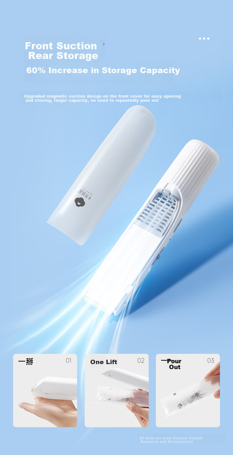 Shiyuejiejing Automatic Hair-Removing Baby Hair Clipper, Children's Hair Trimmer, Waterproof Low-Noise Quiet Hair Cutter Electric Shaver 8