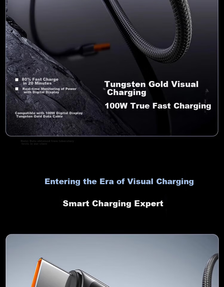 Nengshi Type-C Data Cable, 60W Charging Cord, Digital Display Fast Charging, Suitable for Huawei Mate70/50/P60, Honor, Xiaomi 15 Ultra Tablet, USB Car Charger Cable, 1.5 Meters 5