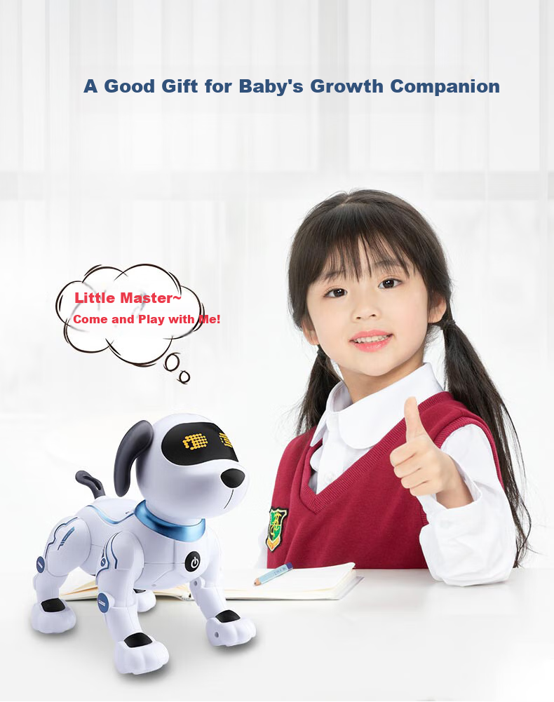 Mixiaoshu Intelligent Robot Dog Remote Control Toy, Children's Programming Early Education Robot, Birthday Gift for Boys And Girls Aged 1-3 Years Old 2
