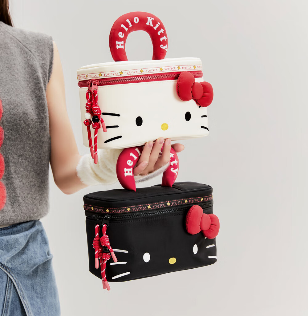 Toutou Hello Kitty Cosmetic Bag Toiletry Storage Pencil Case Children's Day Birthday Gift for Girlfriend 42