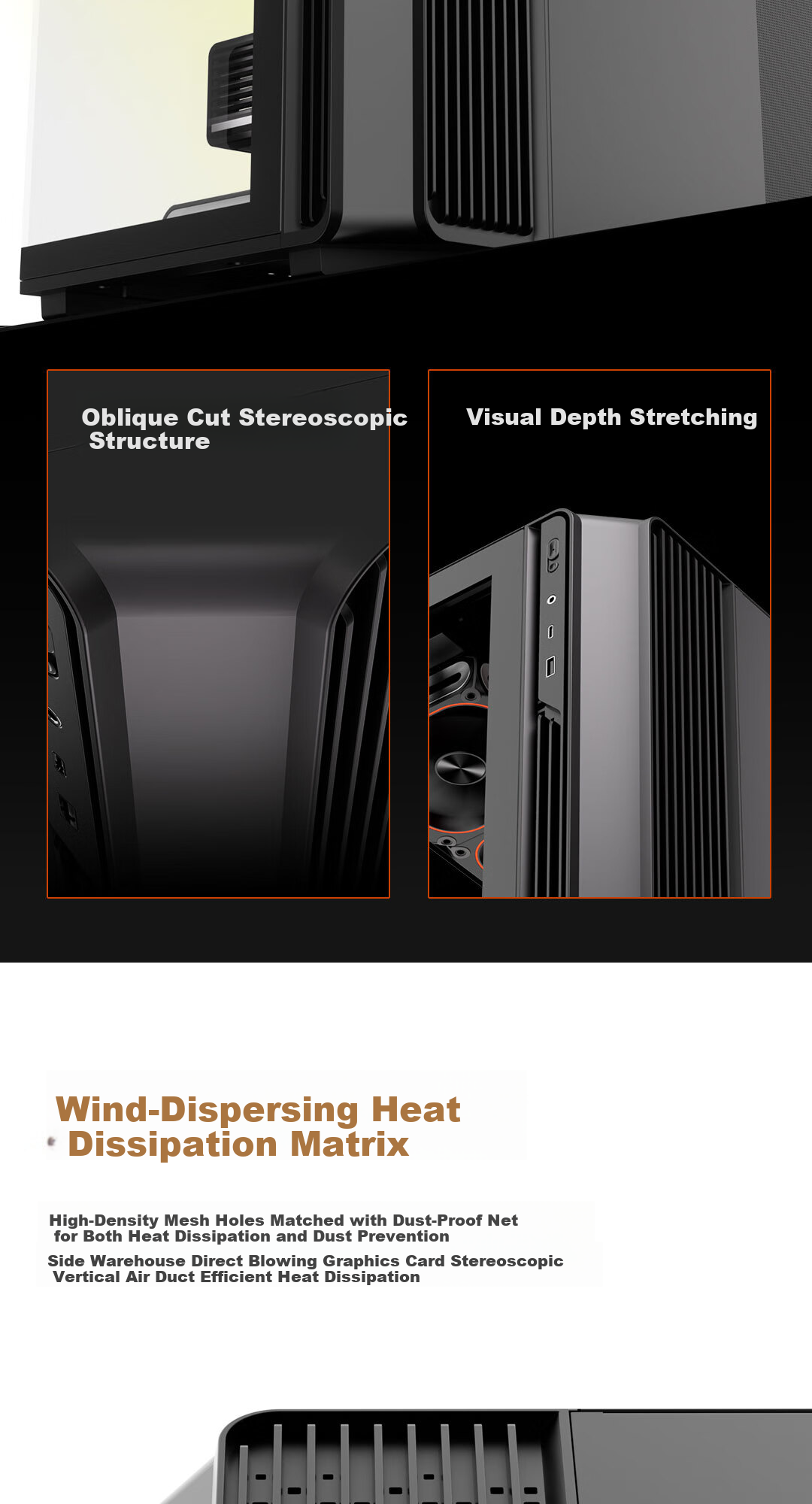 Aigo Starry Sky White Gaming Desktop Computer Case, ATX Motherboard, Supports 360mm Water Cooling, Left And Right Compartment Design, 5090 Graphics Card Compatible 5
