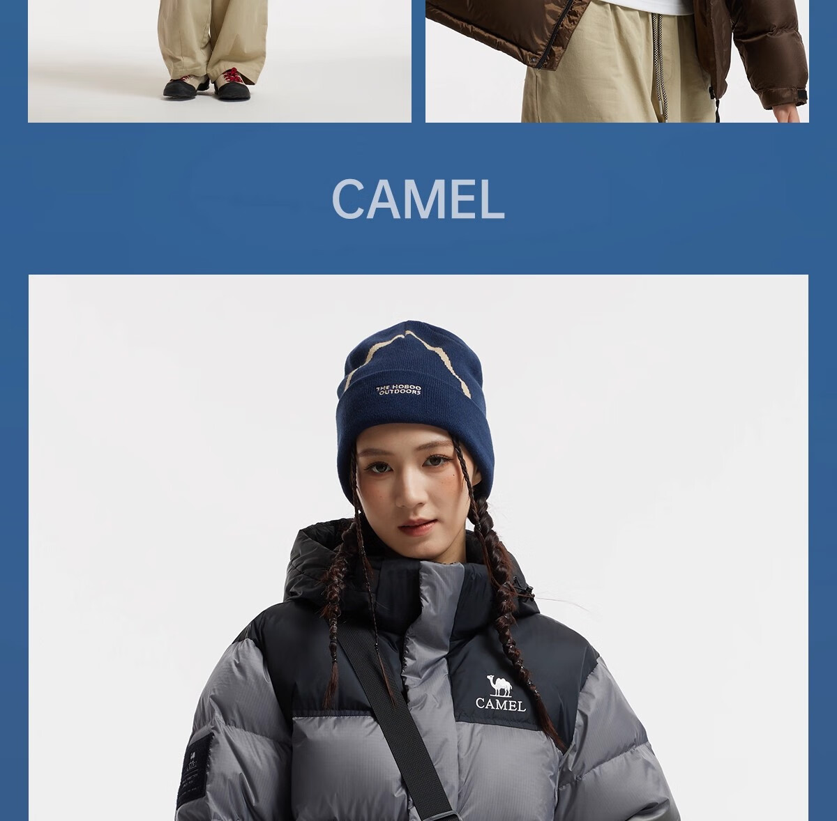 CAMEL Dilireba Edition Feather God PRO Women's Goose Down Winter Windproof Puffer Jacket Unisex 3