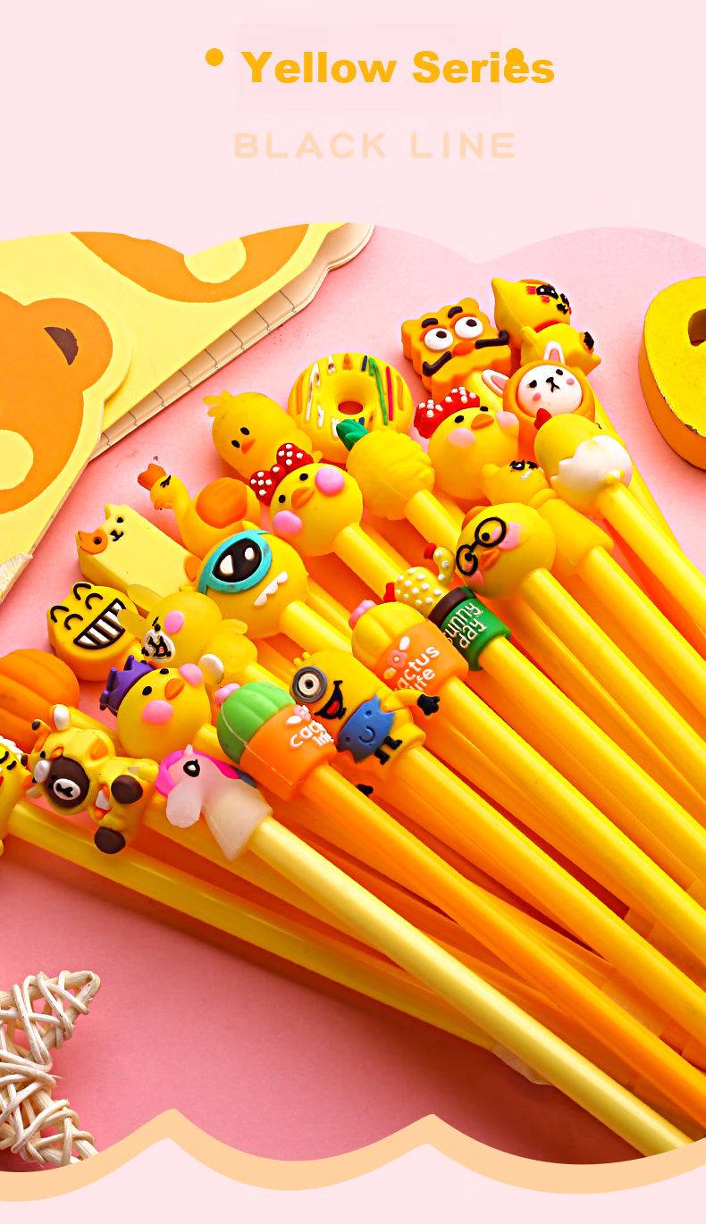 Jinzhi 20 Cartoon Gel Pens, 0.5mm, Student Prizes, Blind Box Pens, Rewards for Middle And High School Students, Stationery Supplies, Graduation Gifts, Birthday Presents, Cute Creative Water-Based Pens 11