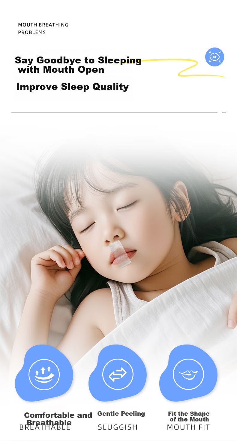 Kangmu Mouth Tape, Nose Breathing Mask, Mouth Sealing Tape for Sleeping 2