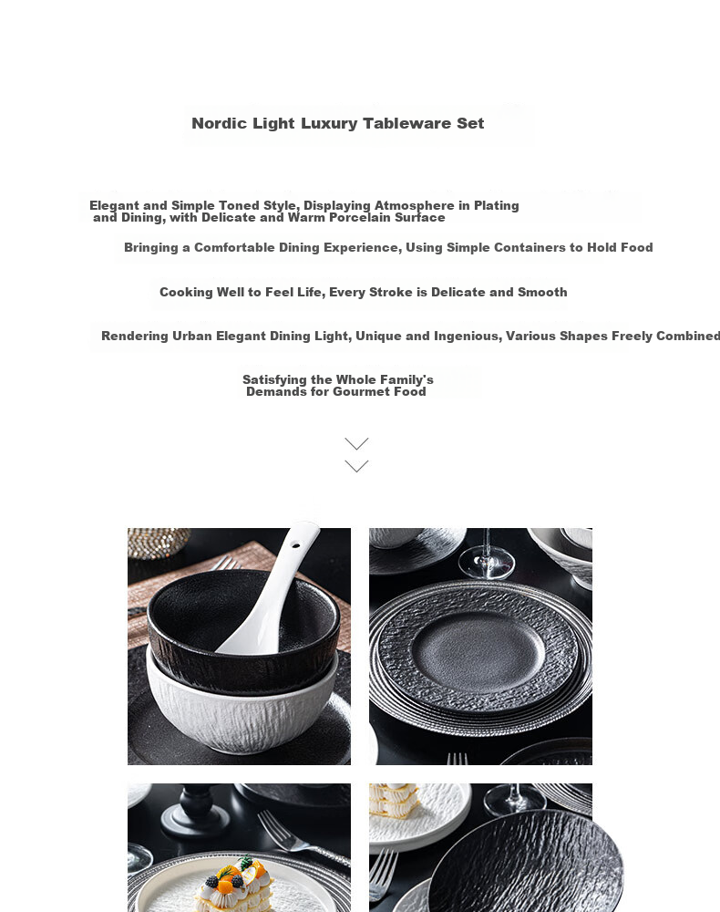 CERAMICS Japanese Underglaze Ceramic Bowl And Plate Dinnerware Set, Housewarming Gift, Black And White Rock Pattern, 29-Piece Gift Box Set for Mid-Autumn Festival 2