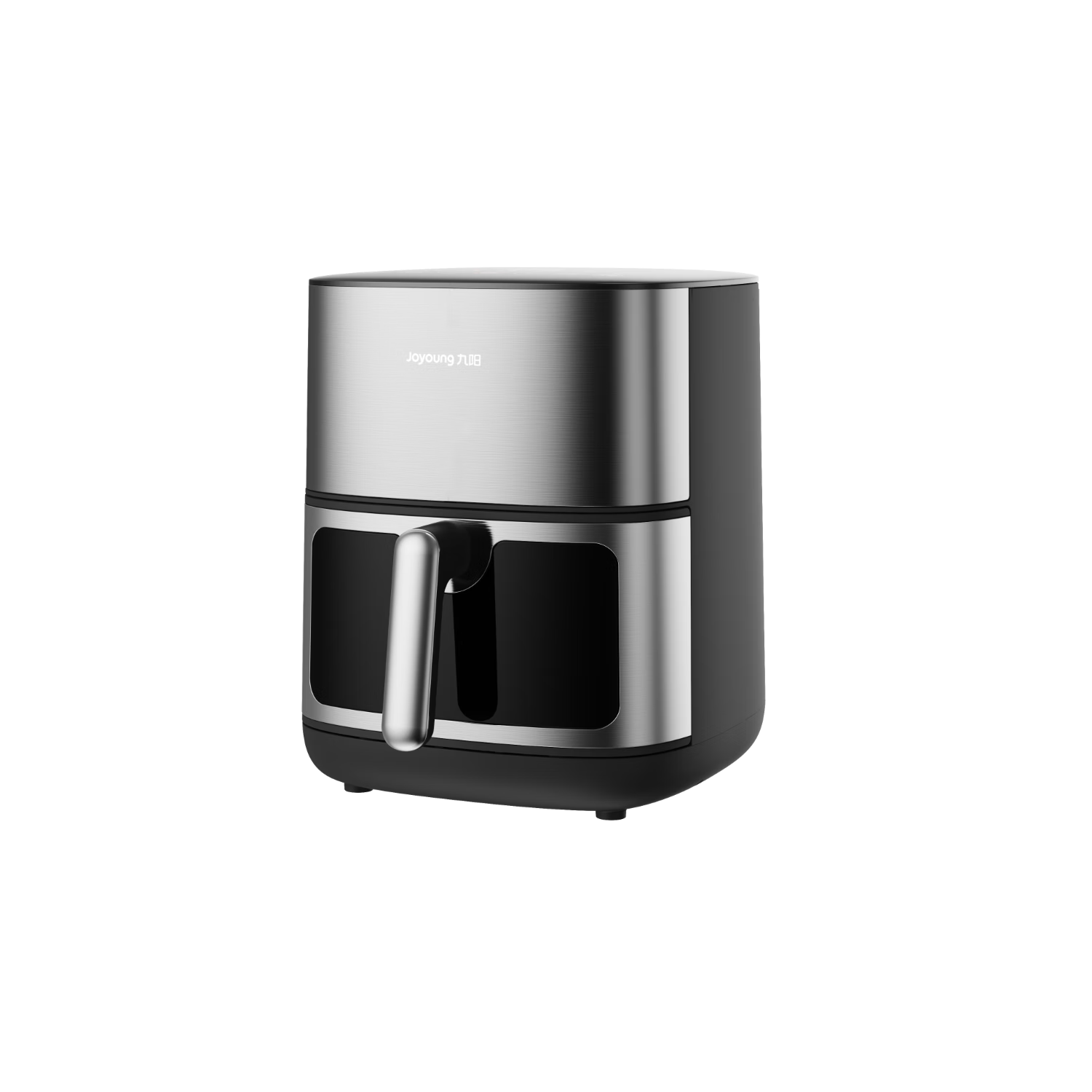 Joyoung Air Fryer, Non-Coated Stainless Steel, Dual Heating Sources, Roasting without Flipping, 6L Large Capacity, Visible Full Metal Interior, Grilling, Multifunctional KL60-V317Y