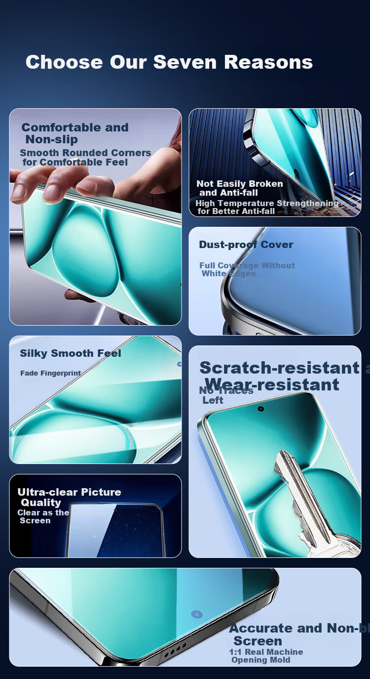 KOOLIFE Tempered Glass Screen Protector for Xiaomi Redmi Note15 Pro+, Ultra-Thin HD Curved Glass Protective Film for Xiaomi Redmi Note15 Pro+, Shatterproof Anti-Fingerprint Protective Film 3