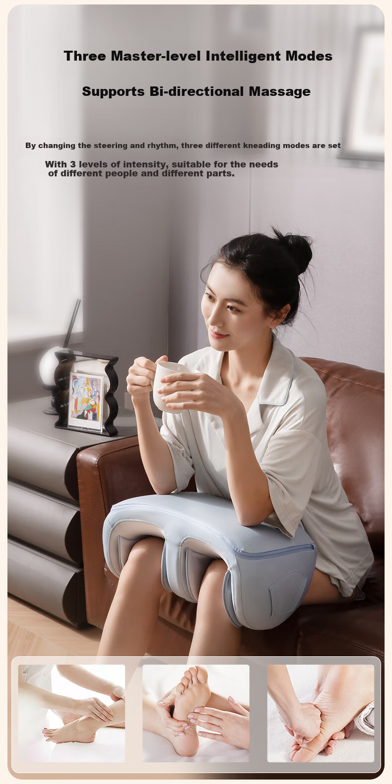 MIAOJIE [Mid-Autumn Festival Gift] X5 Leg Massager, Calf Massage Device, Airbag Kneading, Hot Compress, Leg Warmer, Muscle Relaxation, Slimming Leg Massager, Home Use, Practical 13