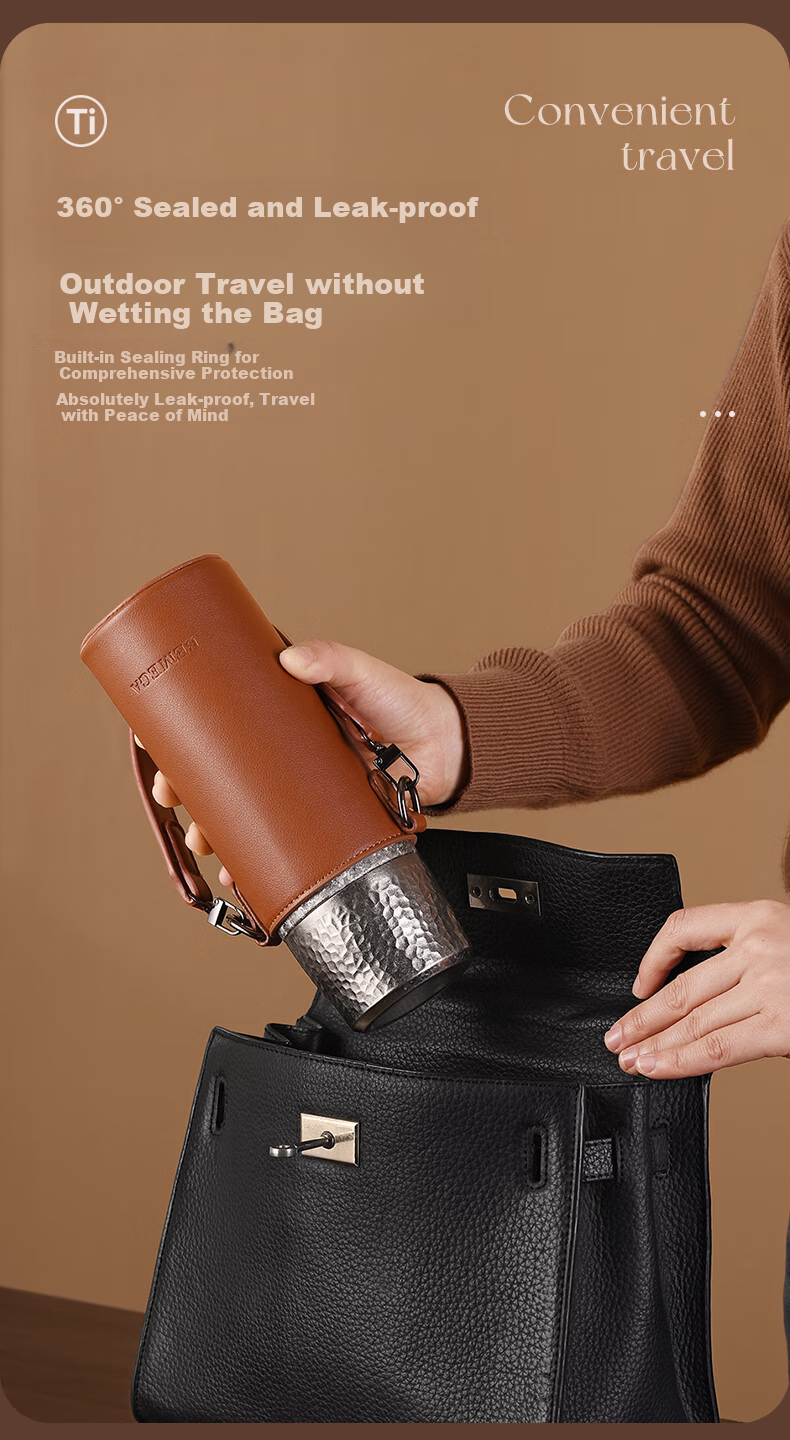 BEMEGA Pure Titanium Insulated Mug for Women And Men, Stylish 2025 New Model Sold by JD, Titanium Cup with Tea Infuser And Water Separatio 11