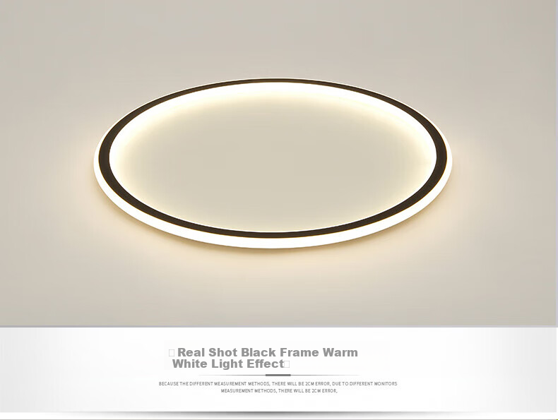 Dengling Minimalist Bedroom Ceiling Light, Full Spectrum Eye Protection, Anti-Blue Light, Ultra-Thin Round Nordic Simple Lighting Fixture 23