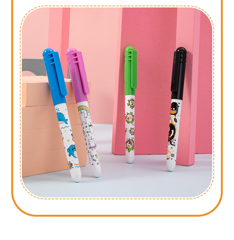 Schneider Back to School Elementary Student Fountain Pen Beginner Kids Practice Pen Birthday Gift EF Nib Cute Series - Underwater Paradise + Monster Party 14